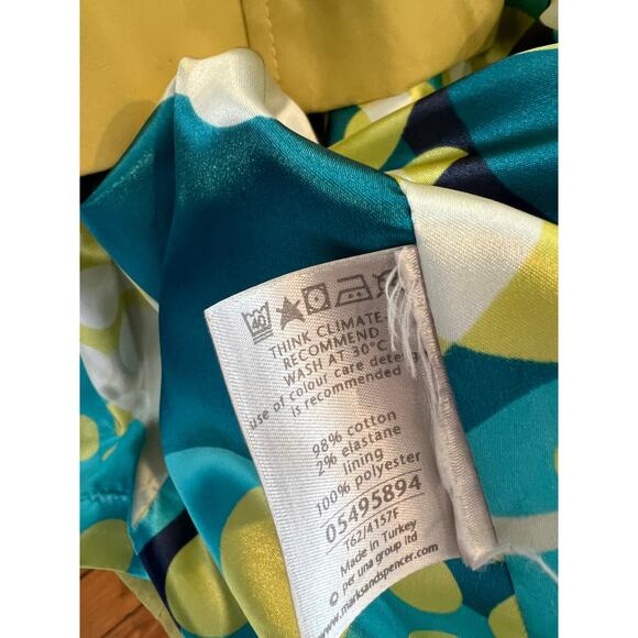 Per Una Short Spring Trench Coat Chartreuse 14 - Picture 6 of 6